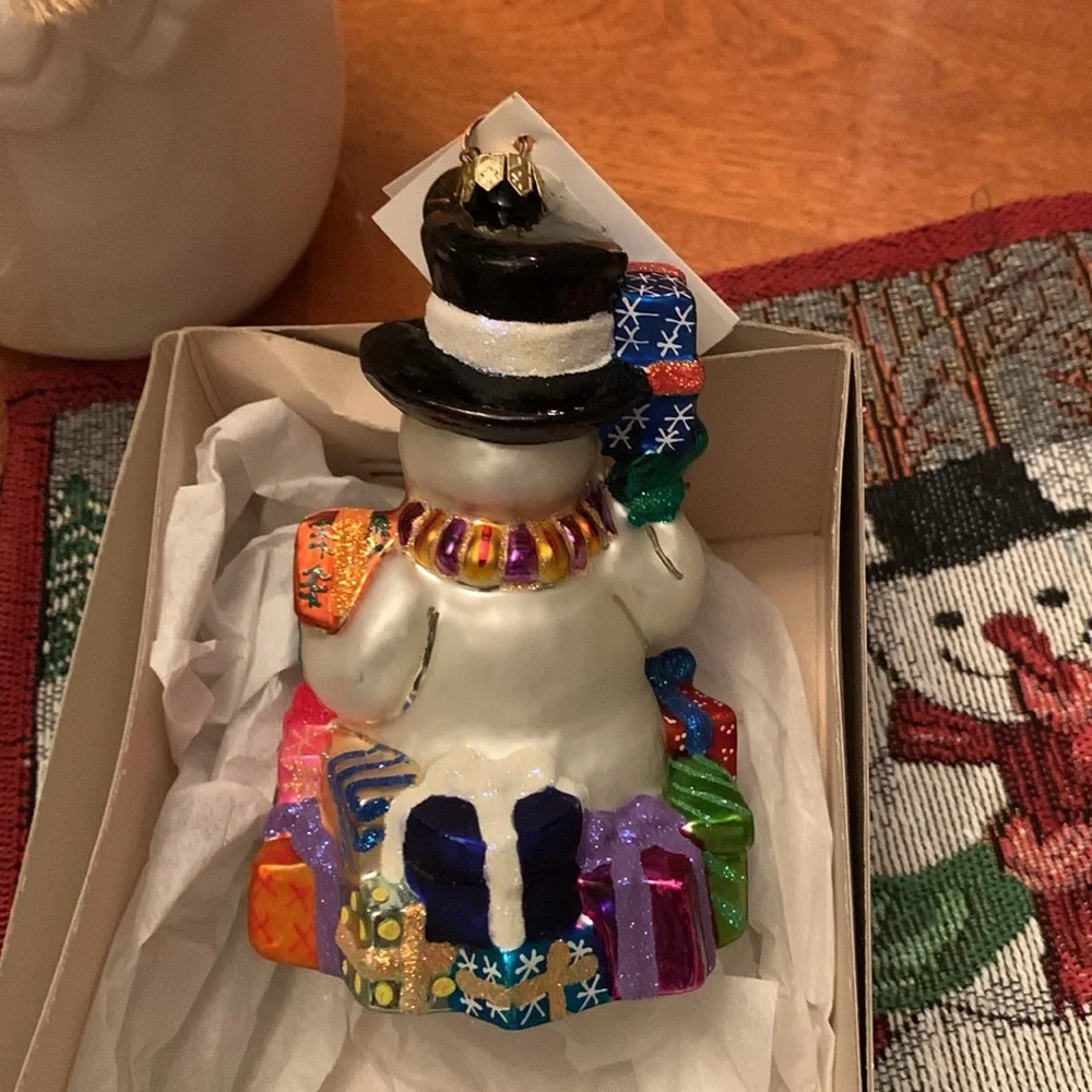 NWT Vintage Christopher Radco snowman ornament - Picture 2 of 4